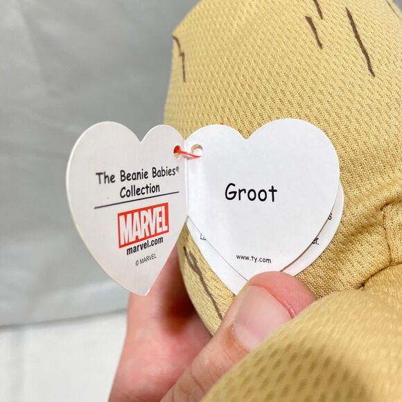 Ty Groot Plush Beanie Baby 7” Marvel Guardians of the Galaxy Stuffed Toy - Picture 10 of 11